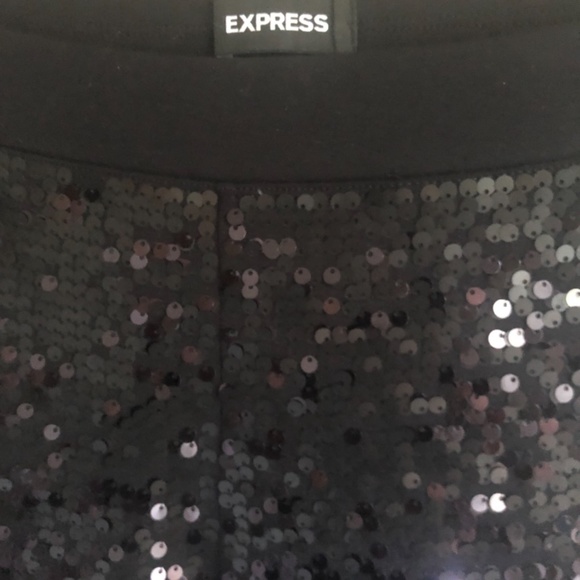 NEW! High Rise Black Sequined Stretch Legging - Picture 10 of 11